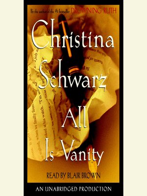 cover image of All is Vanity